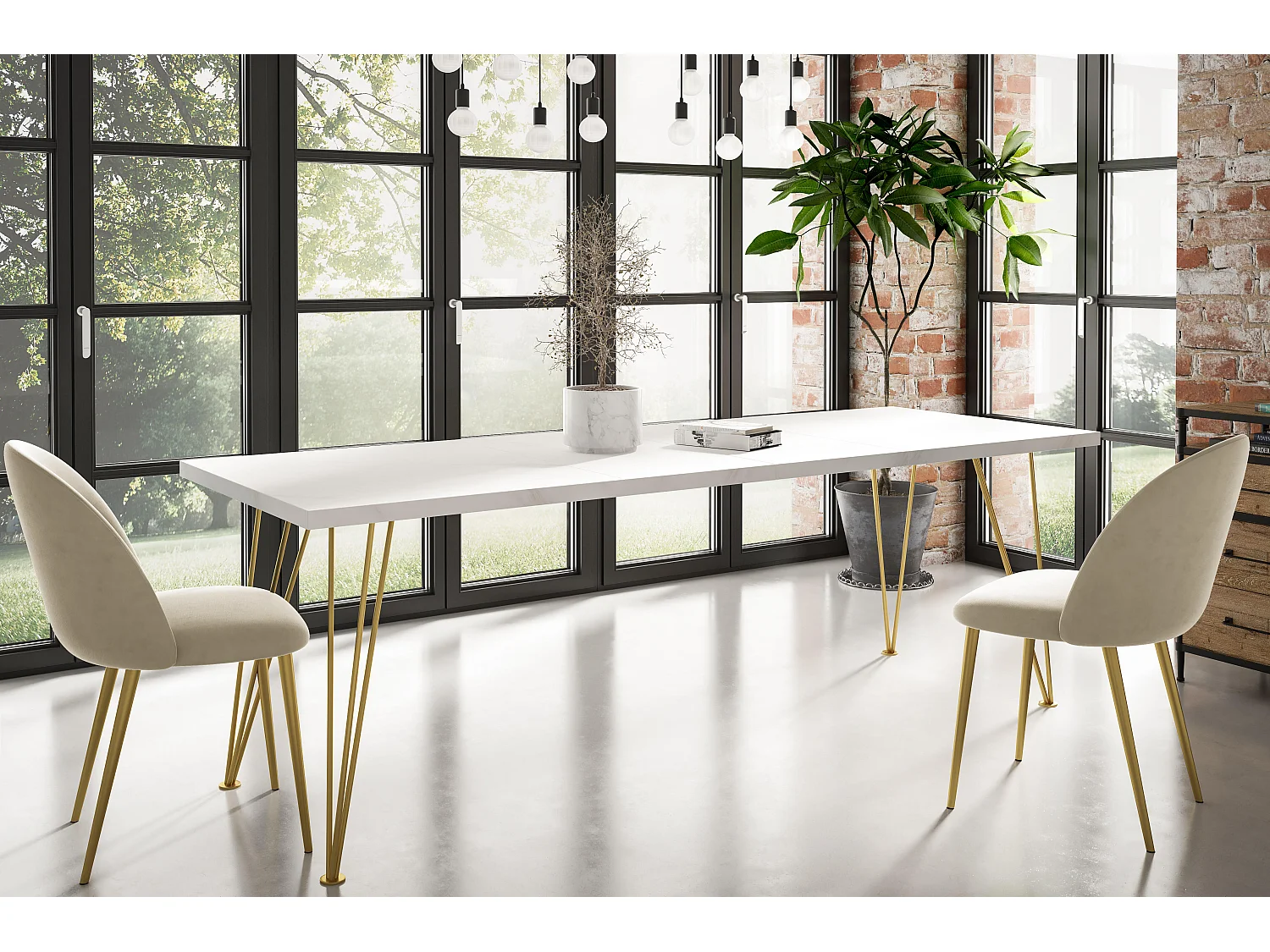 Mesa De Jantar ROSE DT80 80x240x76 Branco