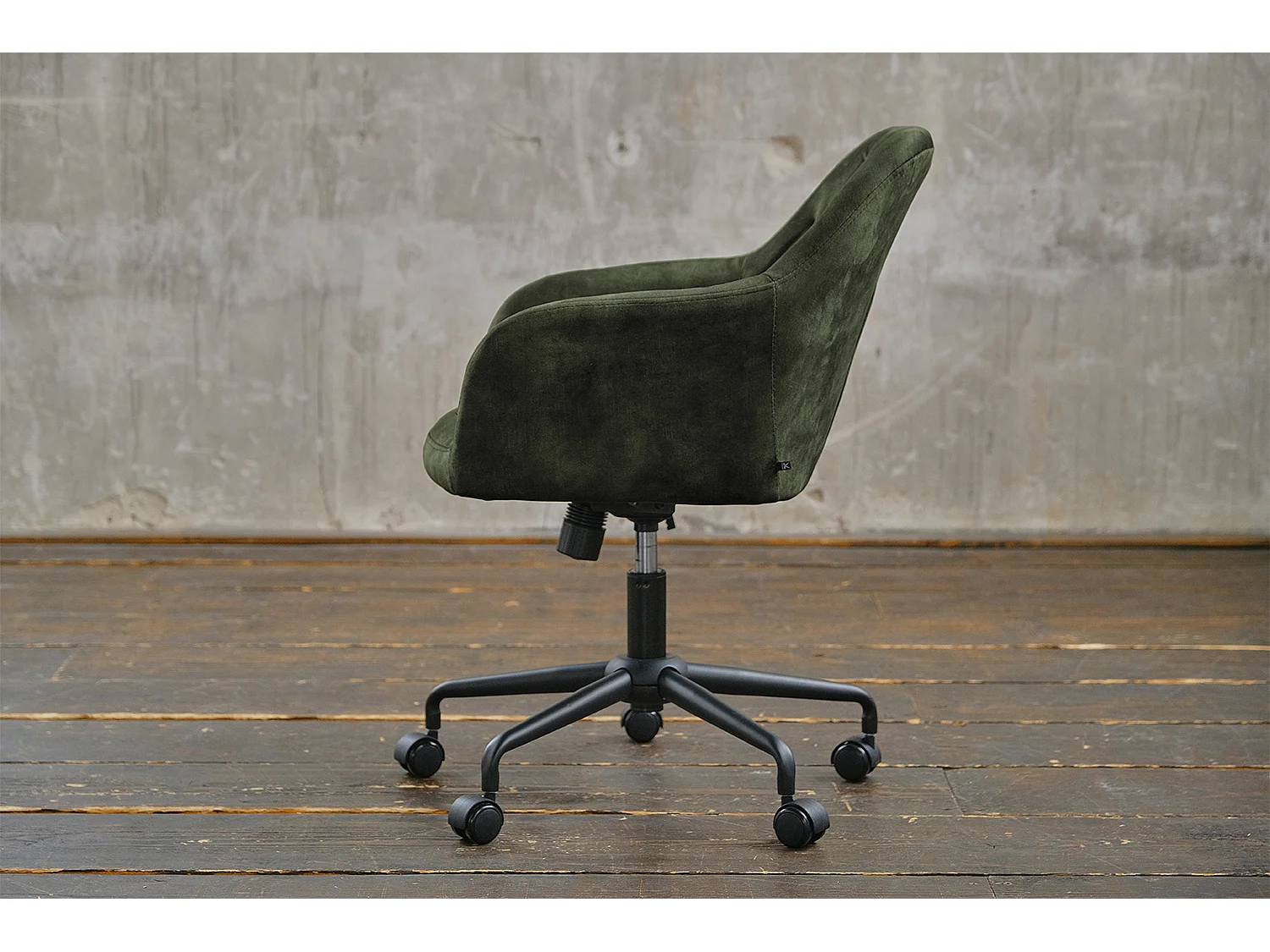 Bürostuhl - Grün Velvet - 61 x 64 cm - KAYA