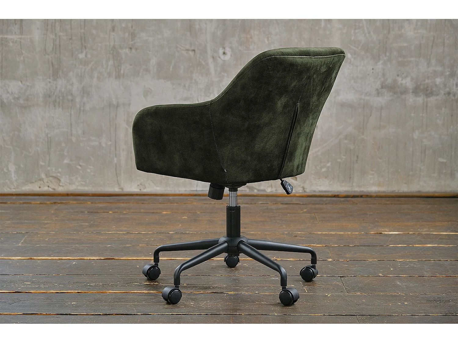 Bürostuhl - Grün Velvet - 61 x 64 cm - KAYA