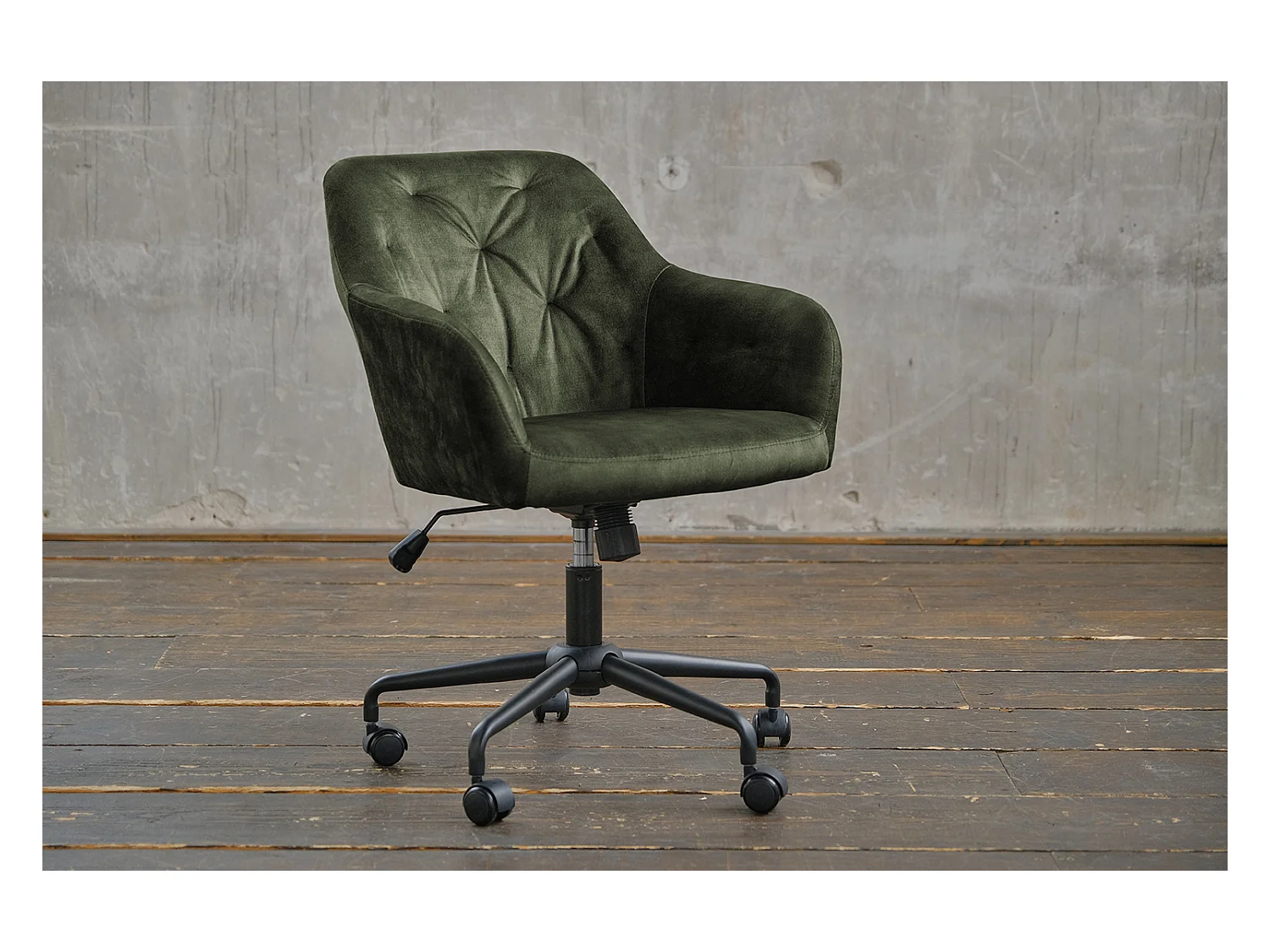 Chaise - vert Velours - KAYA