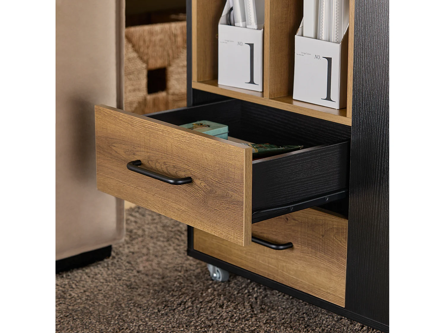 Wózek biurowy, stolik kawowy ASK01-PF