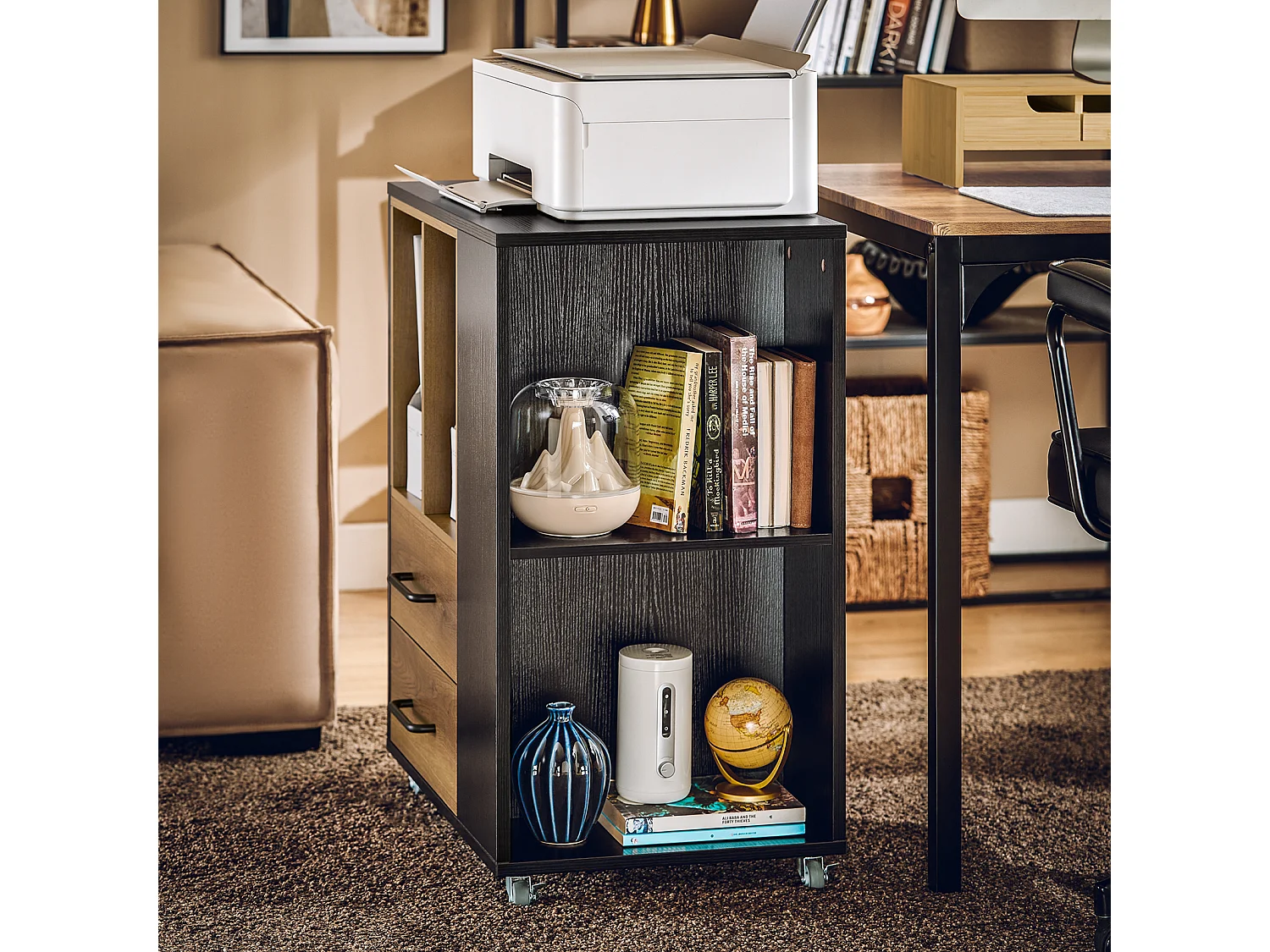 Wózek biurowy, stolik kawowy ASK01-PF