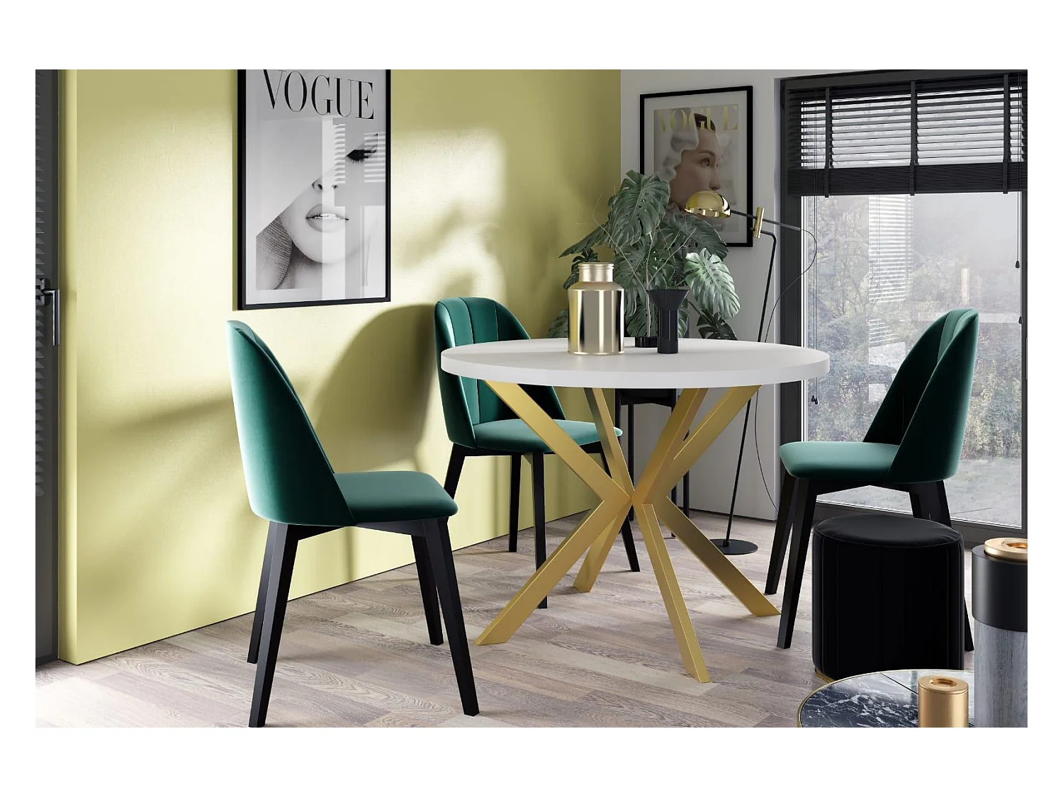 Table À Manger EDDER DT90 90x166x76 Blanc