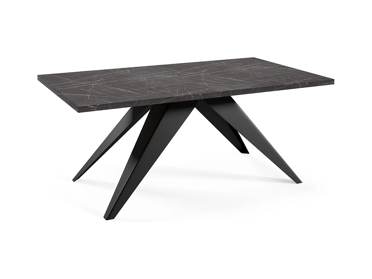 Eetkamertafel VENTO DT80 80x240x76 Zwart
