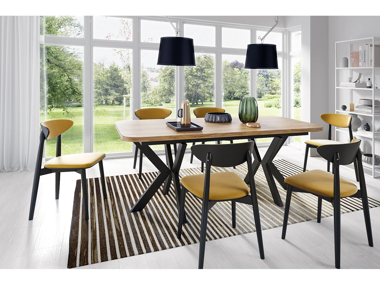 Mesa De Jantar OSLO DT100 100x276x76 Laranja