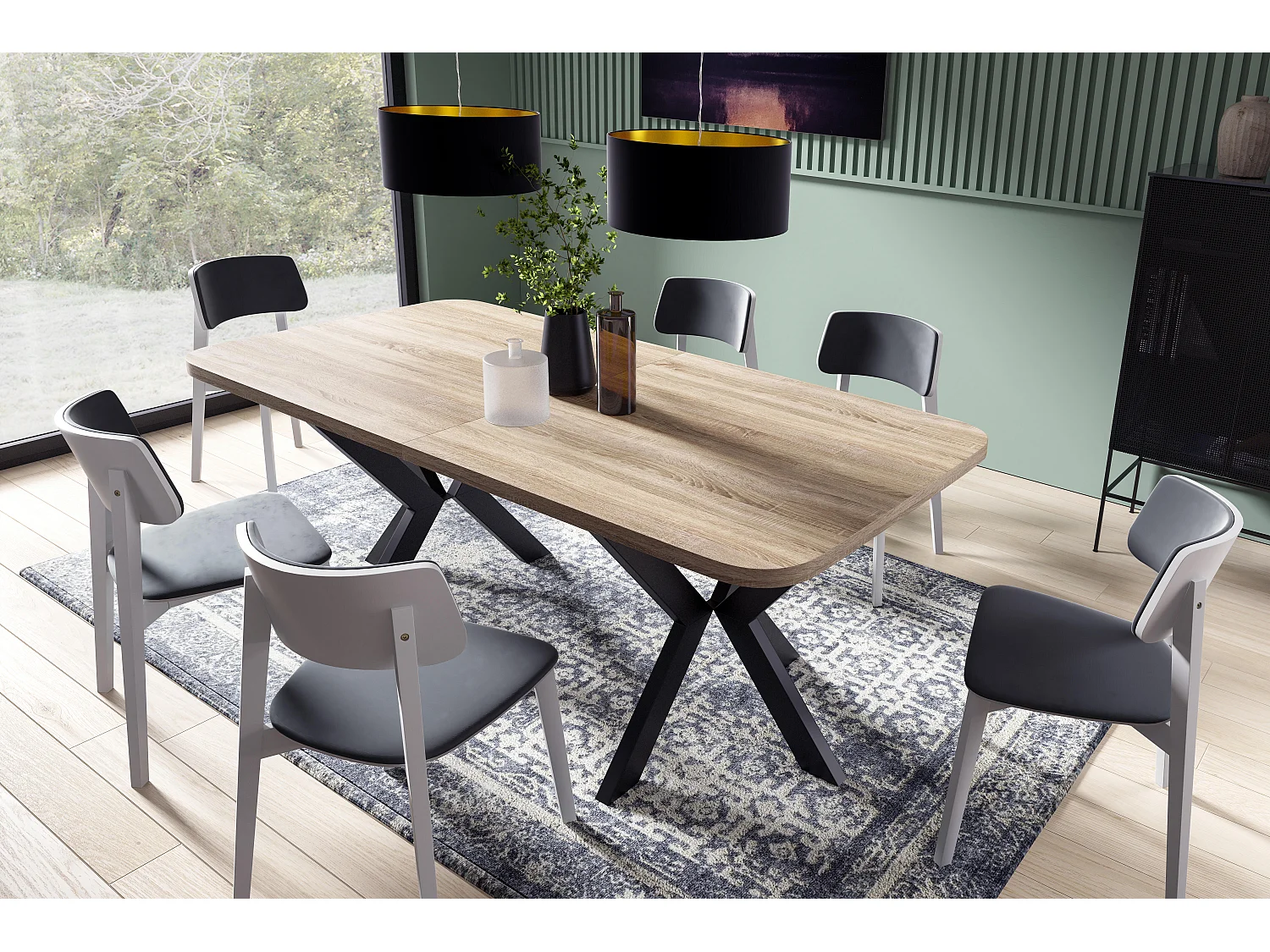 Mesa De Jantar OSLO DT100 100x276x76 Laranja