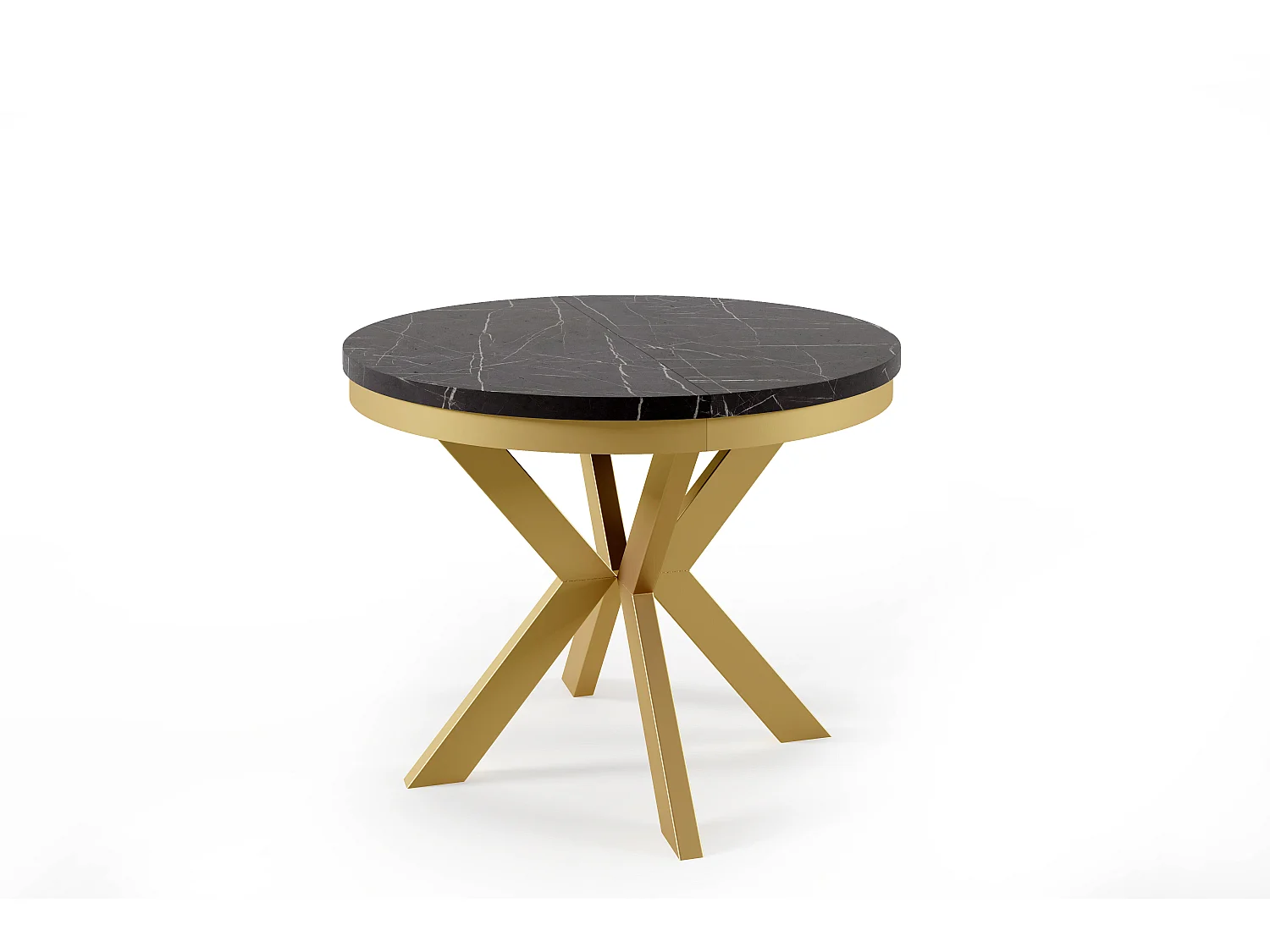 Table À Manger EDDER DT90 90x166x76 Noir