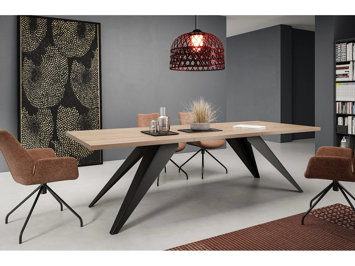 Mesa De Comedor VENTO DT80 80x240x76 Marrón