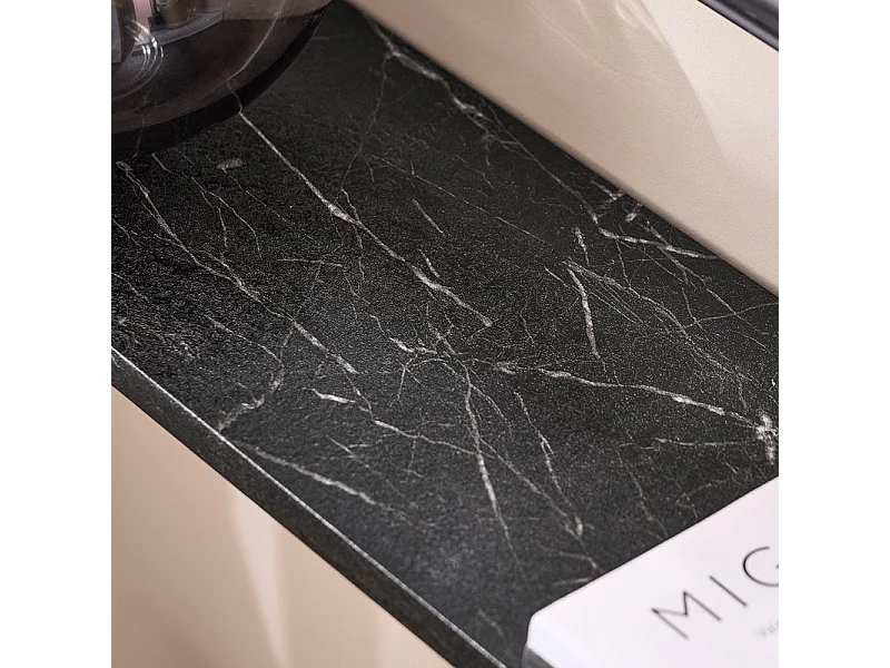 SoBuy Table Console, Table d'appoint, Bout de canapé, Table d’entrée pour Salon, Chambre, Cadre et 4 Pieds en Fer - L120xP20x65cm, Noir, FSB19-SCH