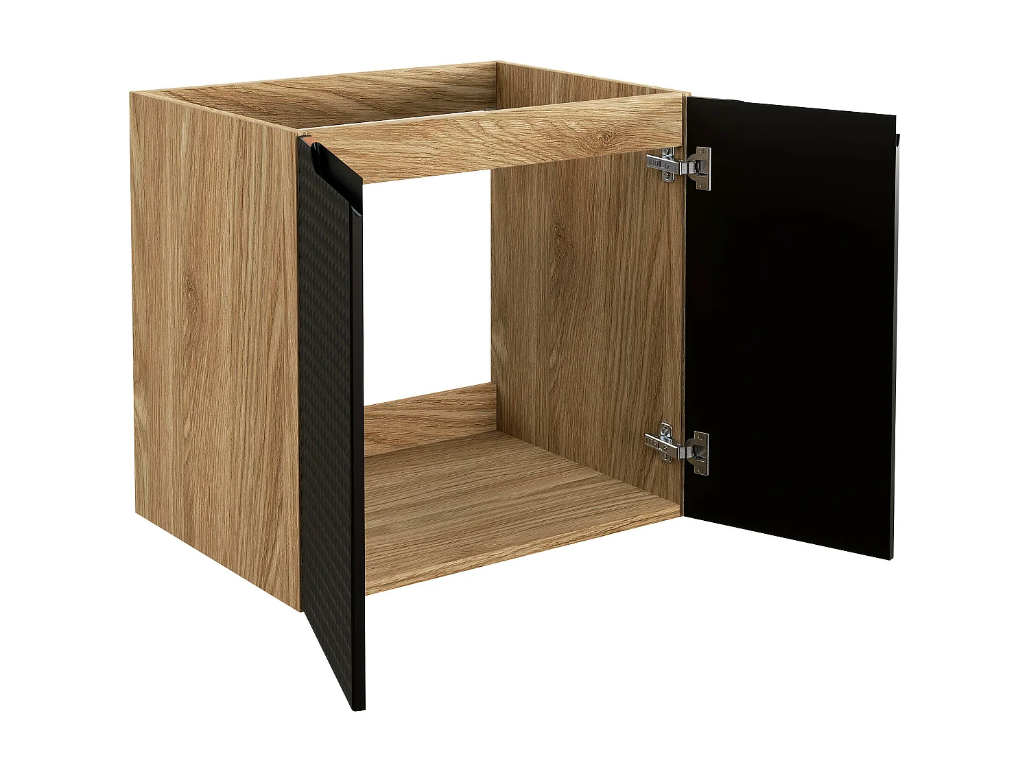 Kast Onder Wastafels LUXOR CUW60 2D 60x46x57 Zwart