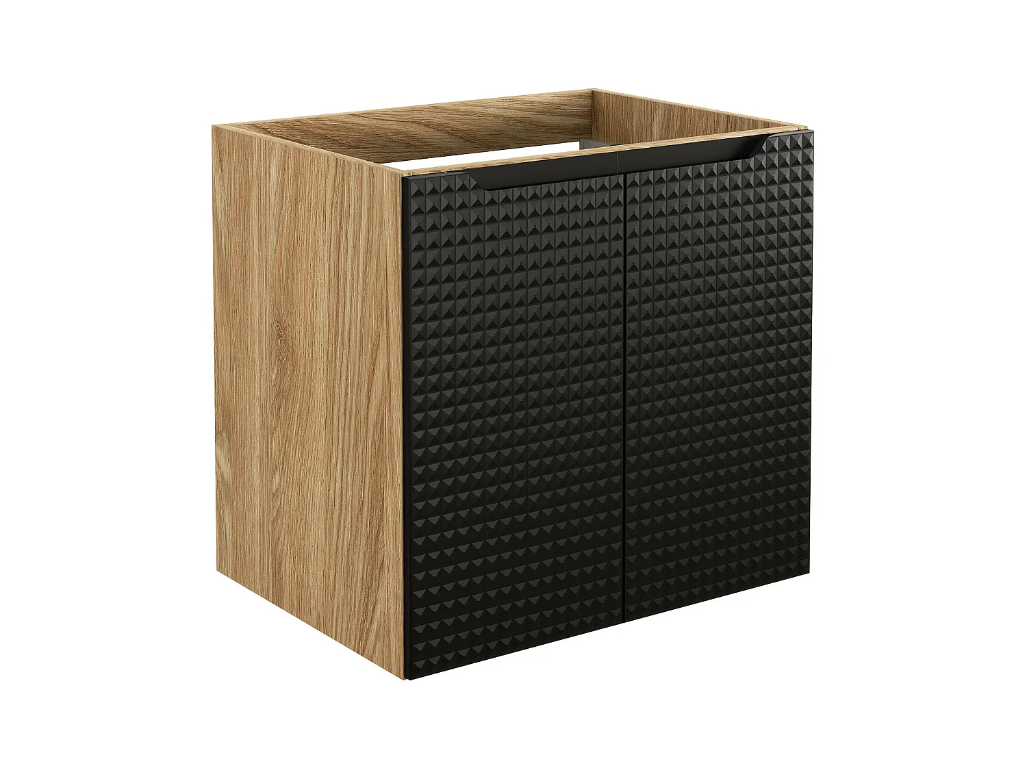 Armoire Sous Lavabos LUXOR CUW60 2D 60x46x57 Noir