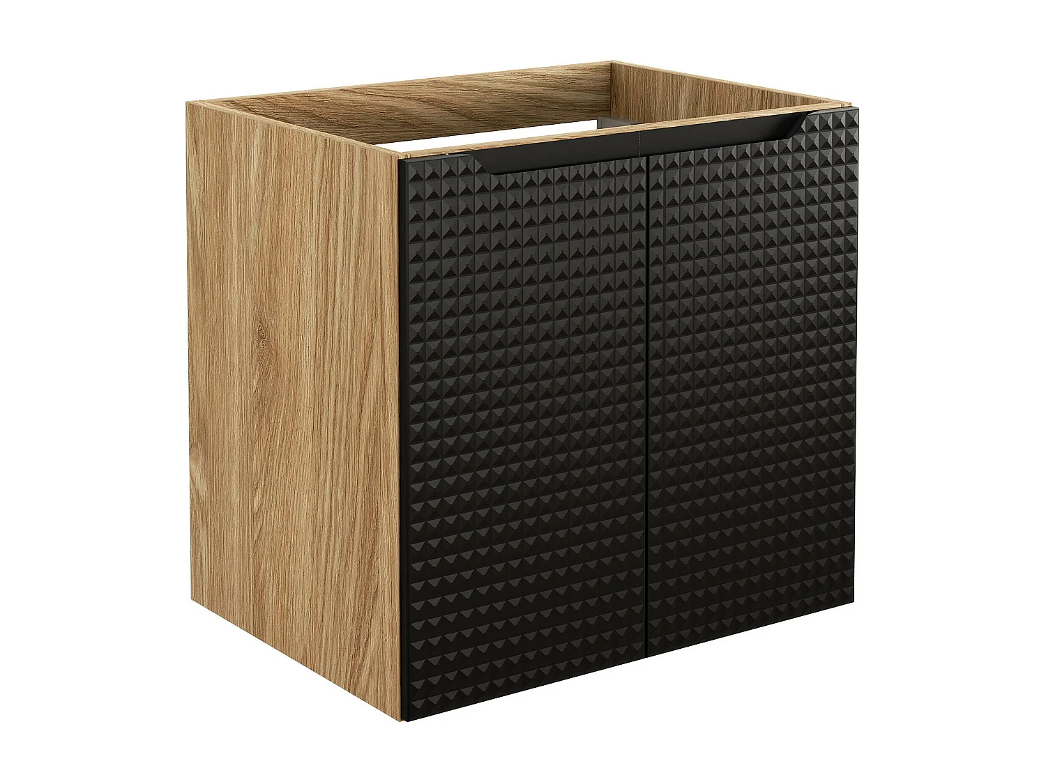 Armoire Sous Lavabos LUXOR CUW60 2D 60x46x57 Noir