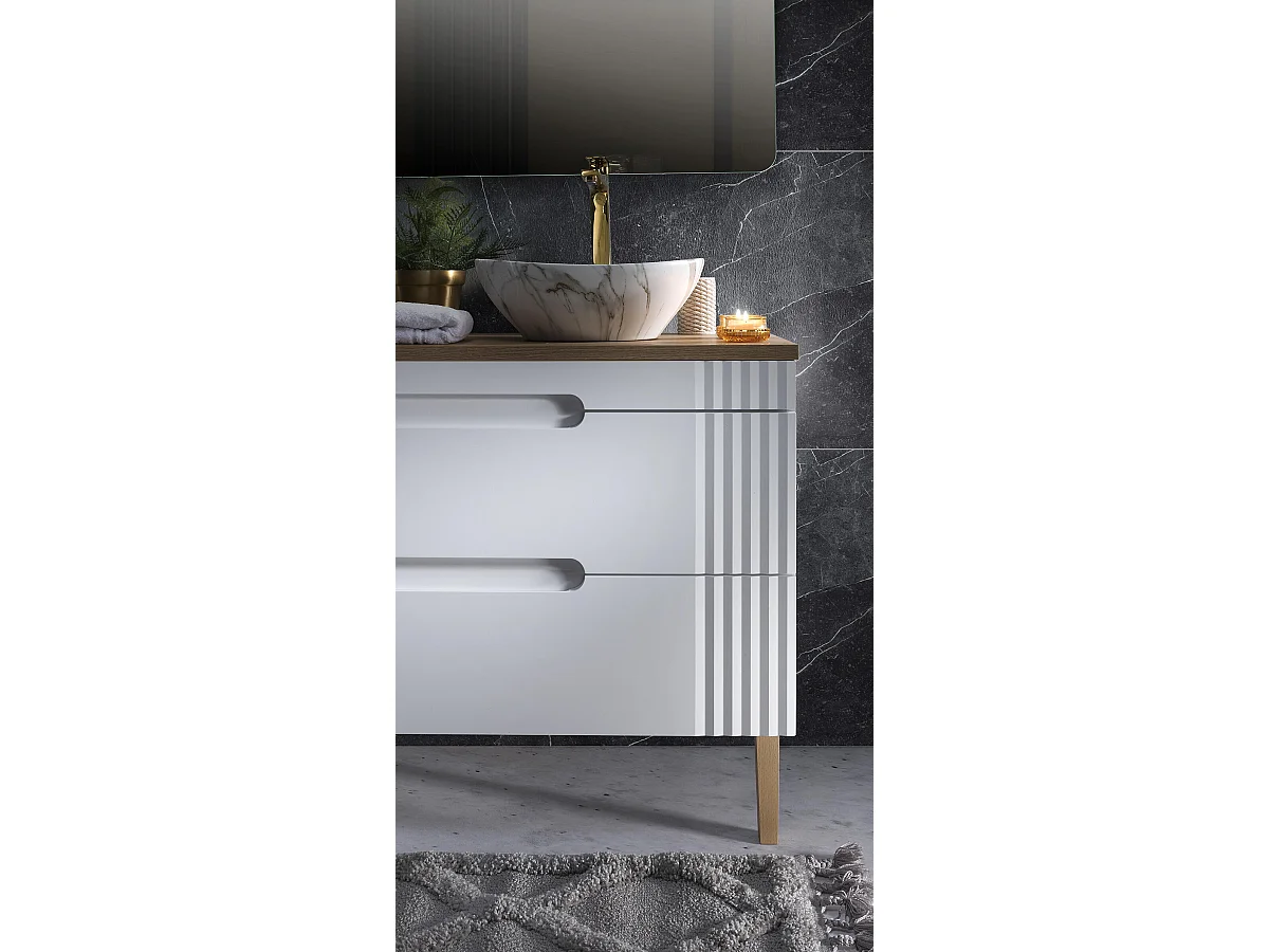 Kast Onder Wastafels FIJI CUW120 2D 120x46x62 Wit