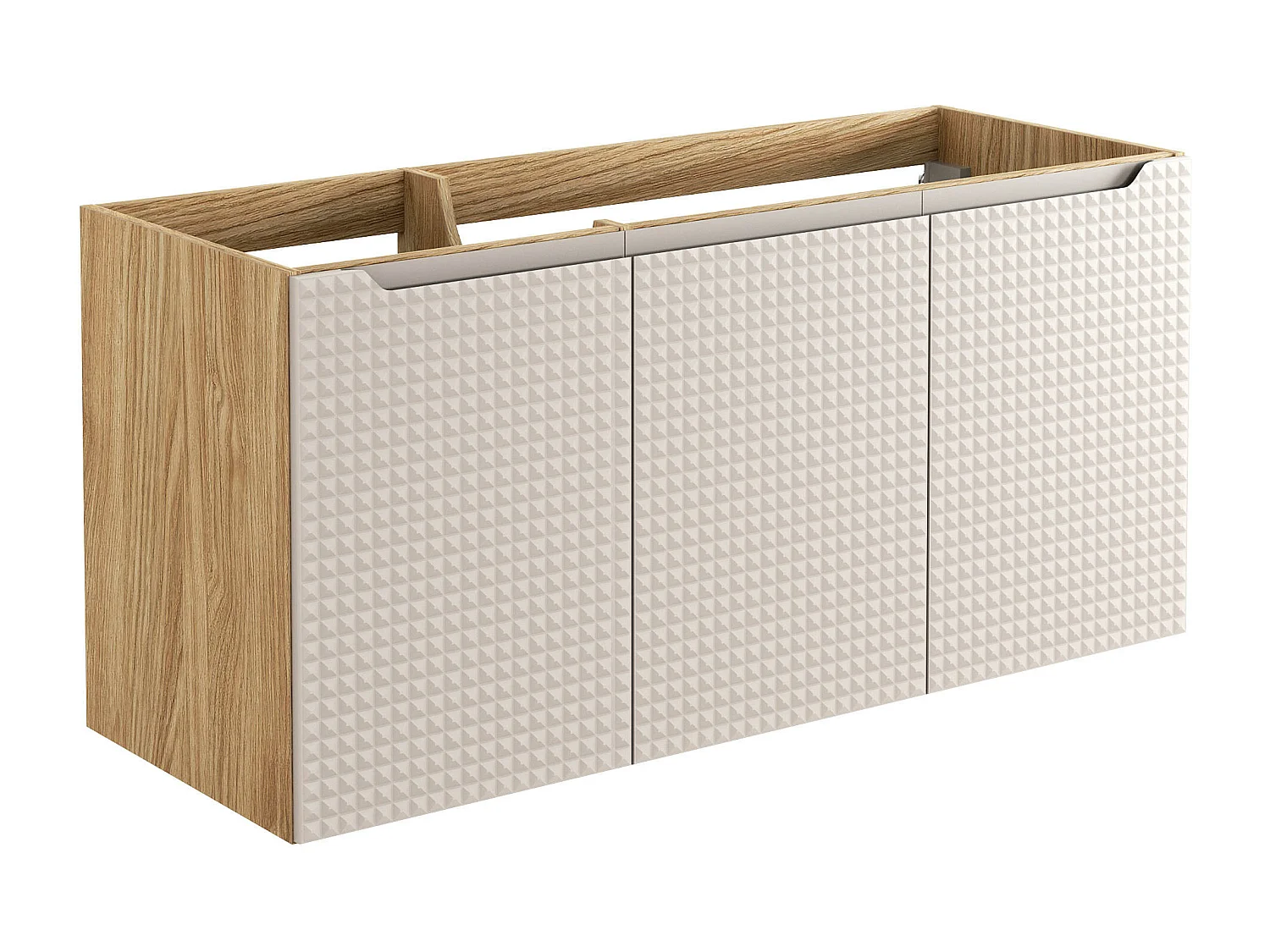 Armoire Sous Lavabos LUXOR CUW120 3D 120x46x57 Clair naturel