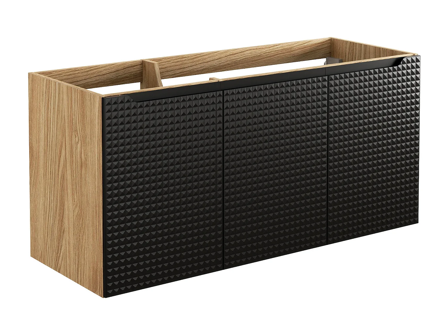 Kast Onder Wastafels LUXOR CUW120 3D 120x46x57 Zwart