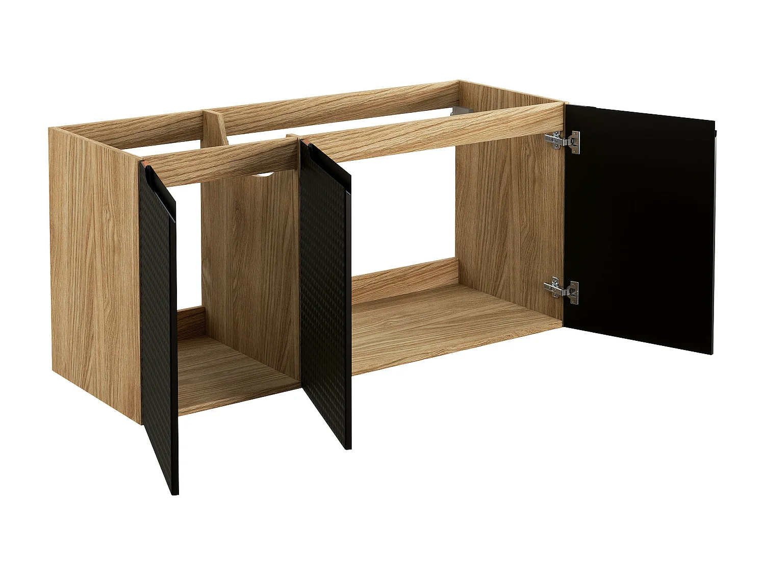 Kast Onder Wastafels LUXOR CUW120 3D 120x46x57 Zwart