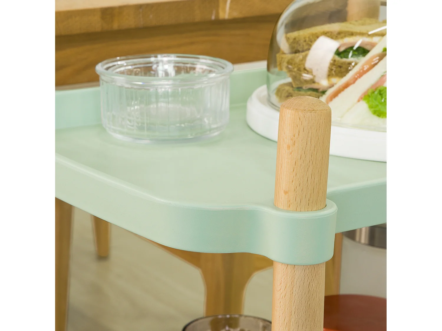 SoBuy Set 4 Sedie da Pranzo e Cucina in Metallo e Legno Stile Vintage,FST72-Nx4,IT