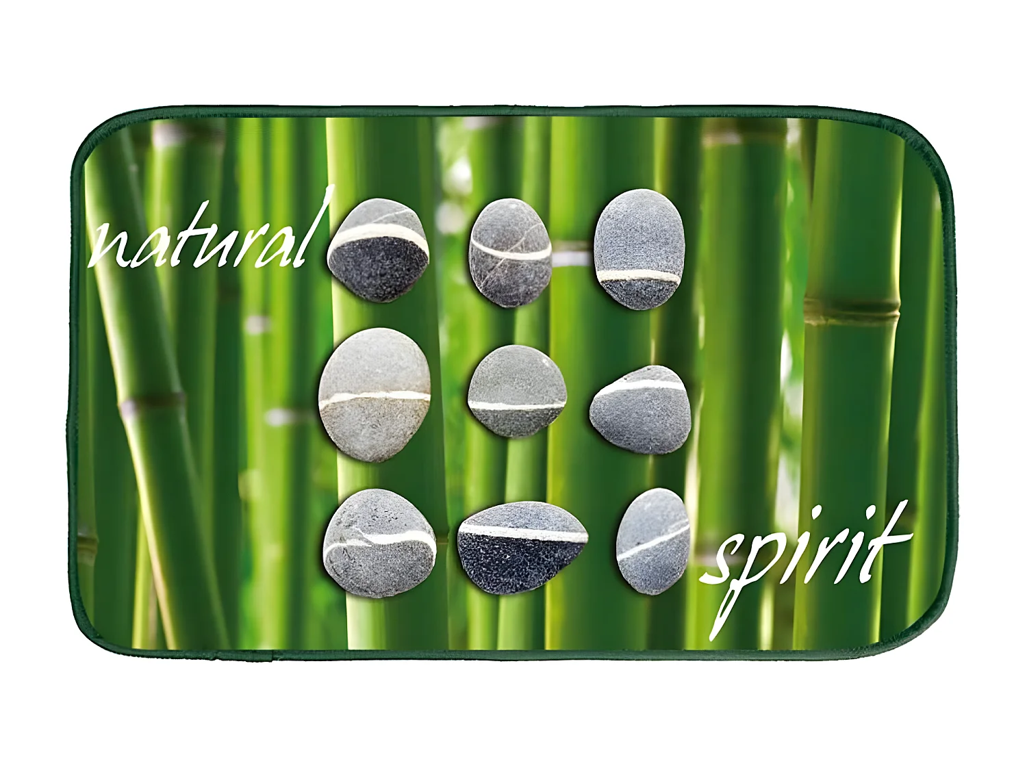 Tapis Velours "Natural" 45x75cm Vert