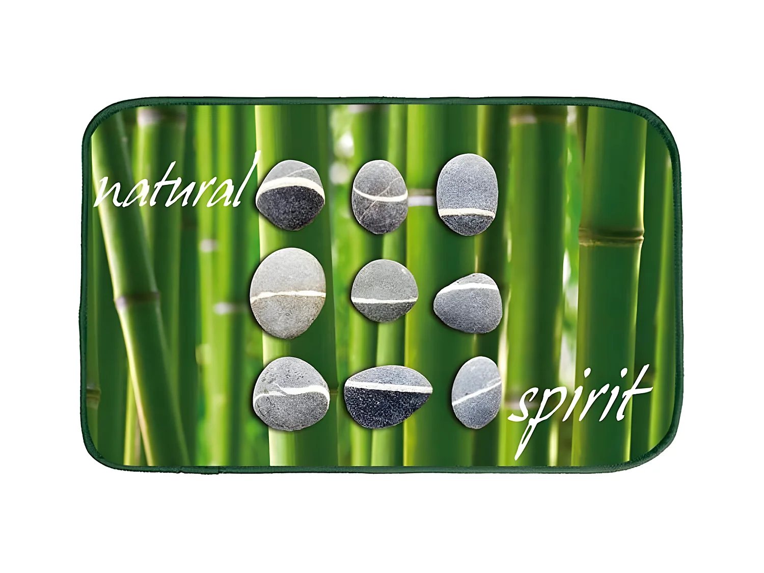 Tapis Velours "Natural" 45x75cm Vert