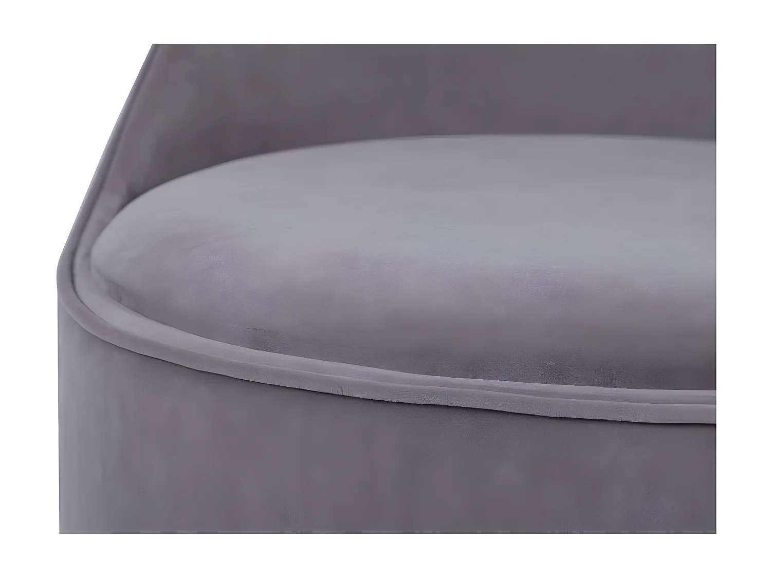 Tabouret Pivotant en Velours "Viktor" 68cm Gris