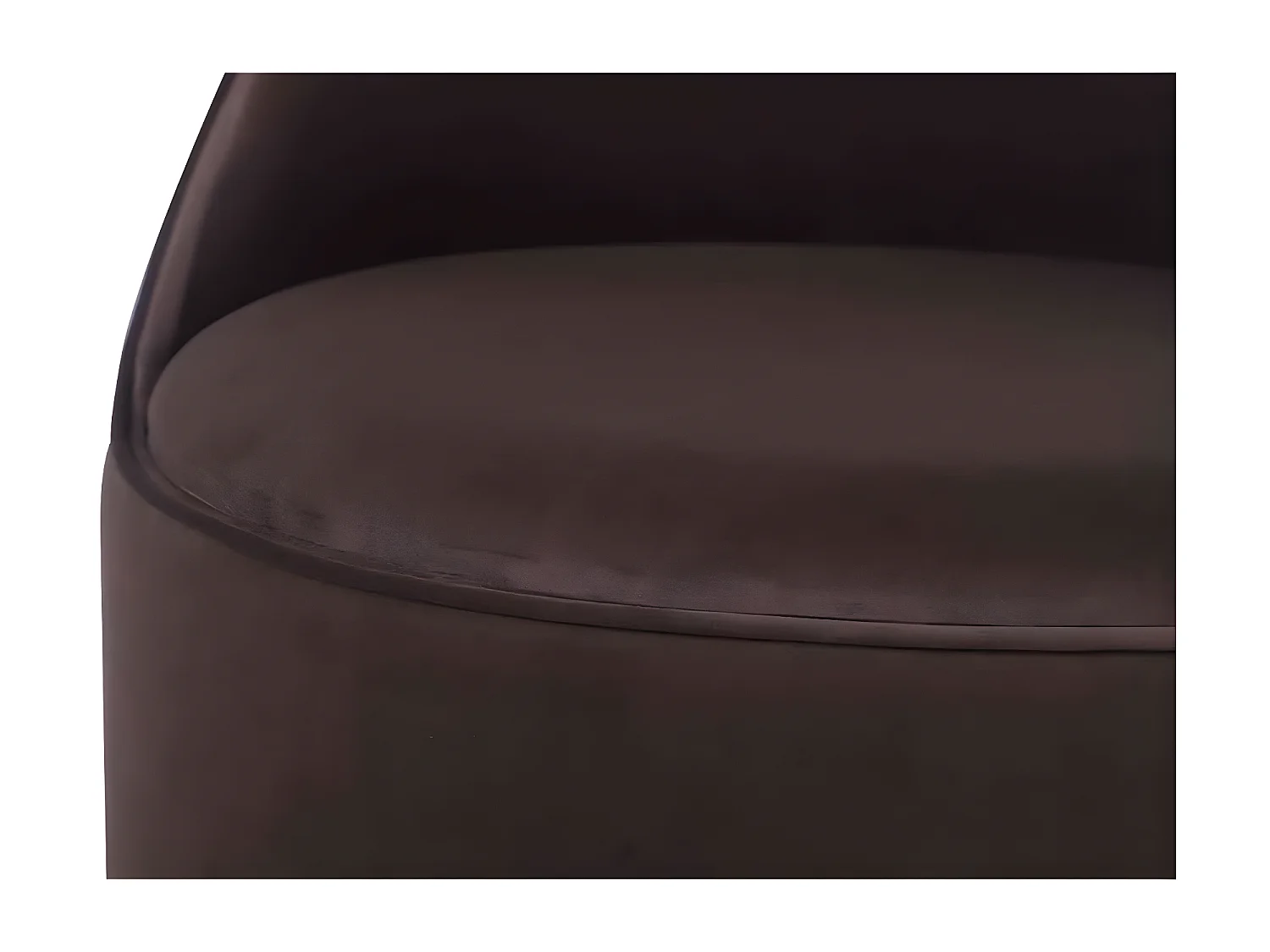 Tabouret Pivotant en Velours "Viktor" 68cm Marron