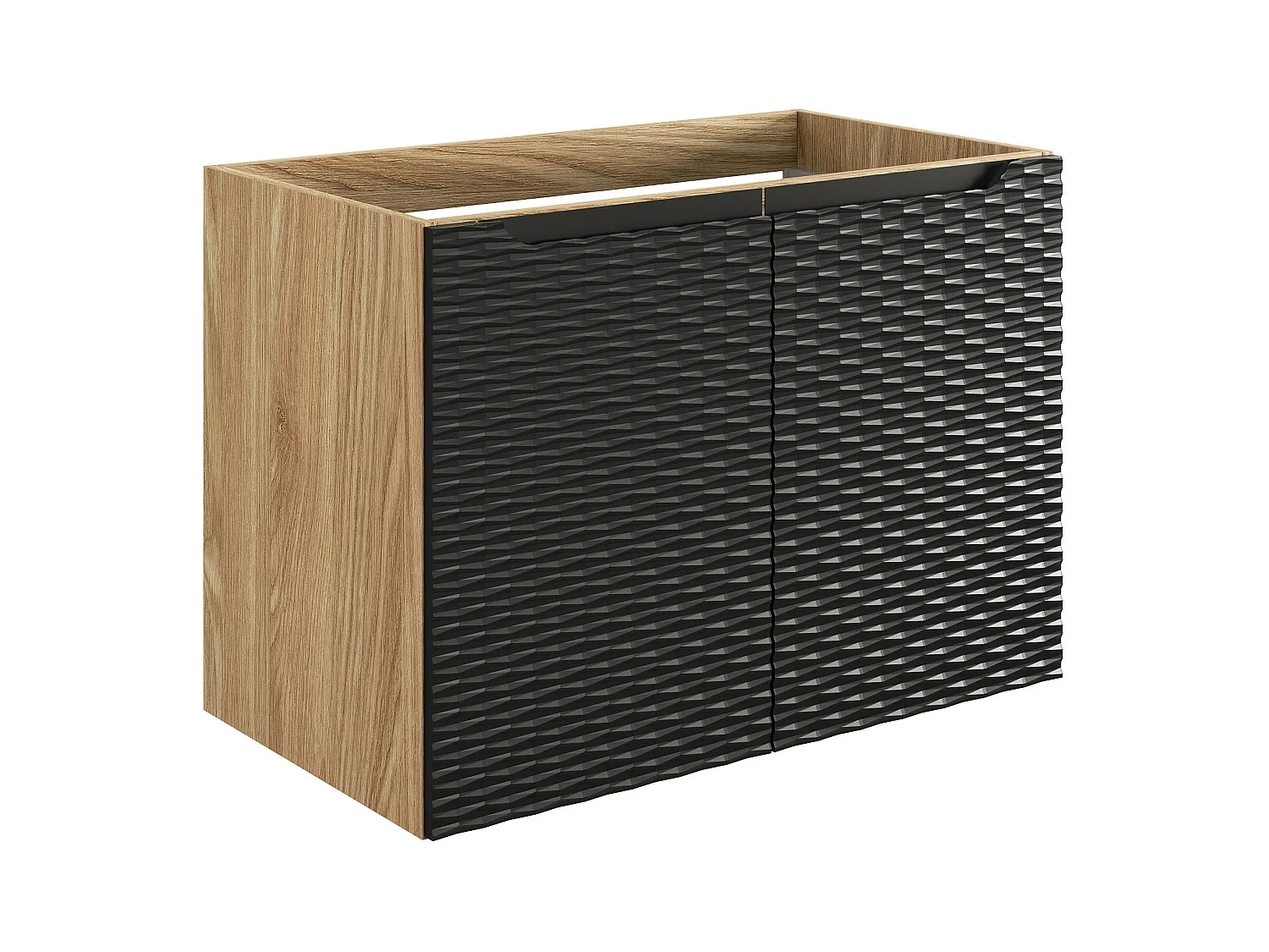 Armoire Sous Lavabos OCEAN CUW80 2D 80x46x57 Noir