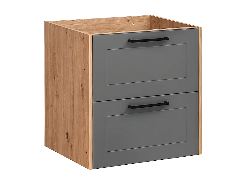 Armoire Sous Lavabos MADERA CUW60 2D 60x46x61 Clair naturel