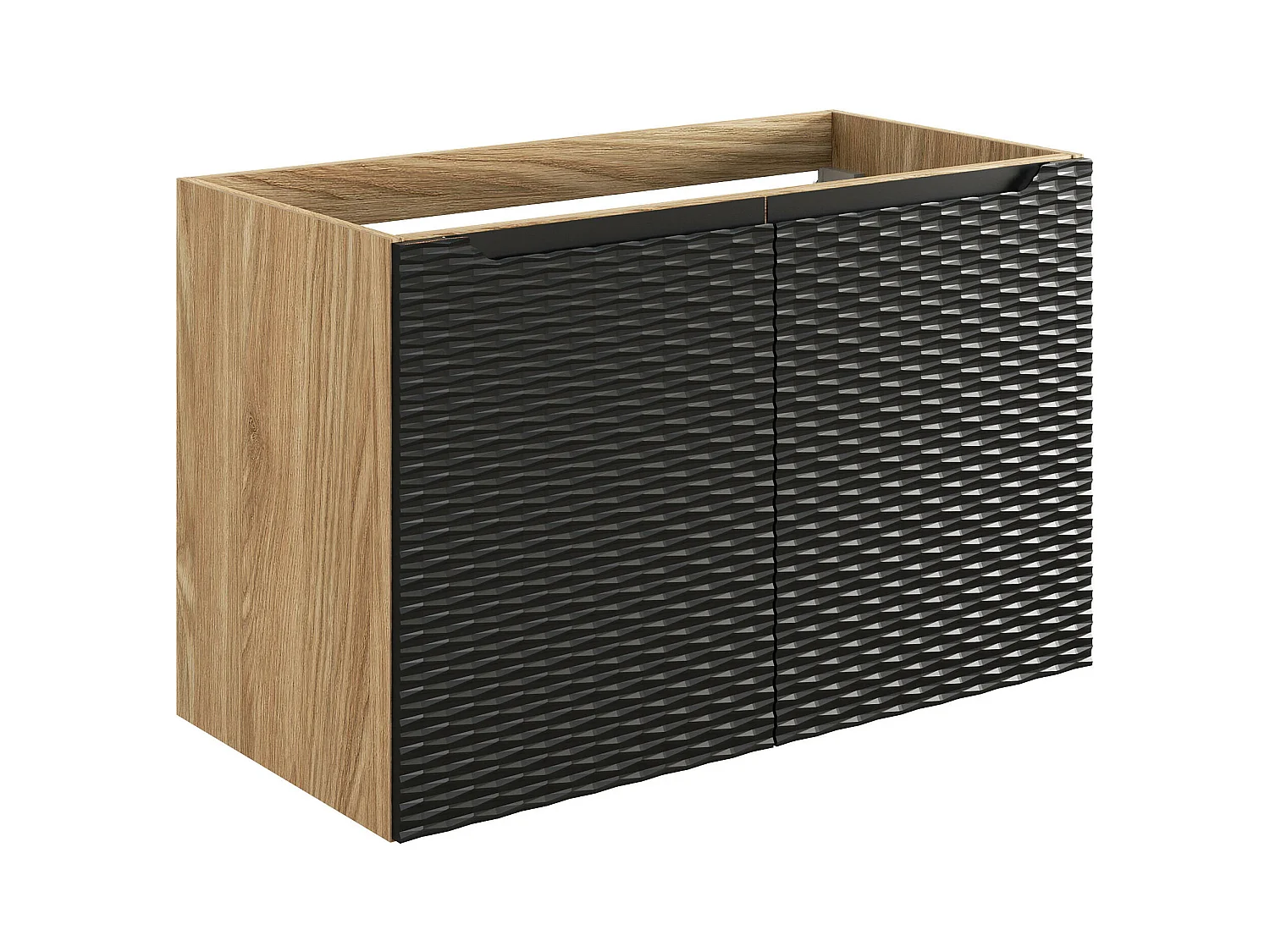 Armoire Sous Lavabos OCEAN CUW90 2D 90x46x57 Noir