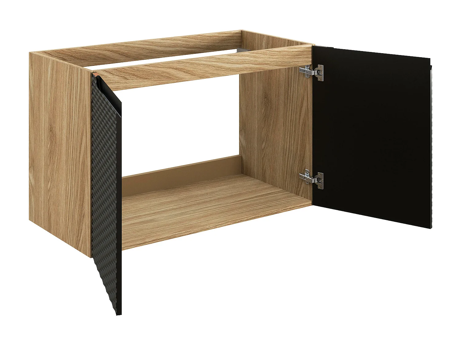 Armoire Sous Lavabos OCEAN CUW90 2D 90x46x57 Noir