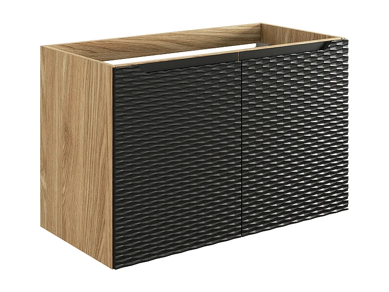 Armoire Sous Lavabos OCEAN CUW90 2D 90x46x57 Noir