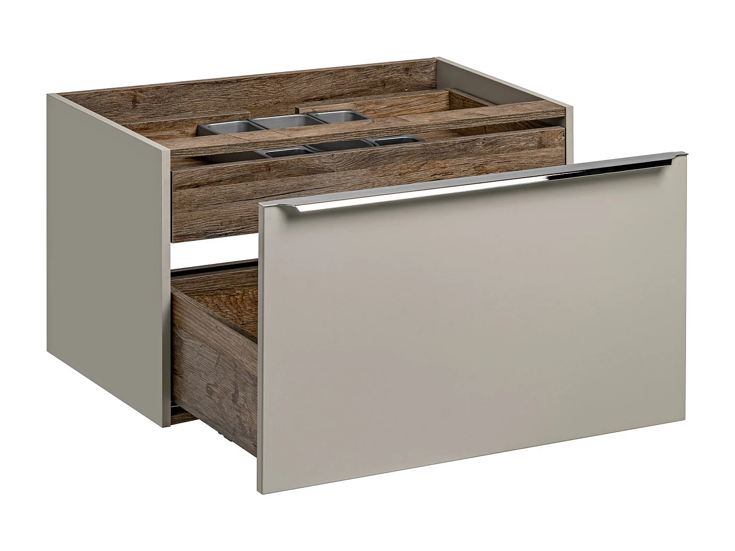 Kast Onder Wastafels SANTA FE CUW80 2D 80x46x46 Grijs