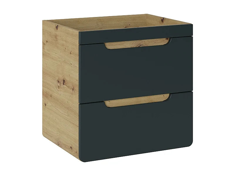 Armário Sob Lavatórios ARUBA CUW60 2D 60x46x59 Cinzaescuro