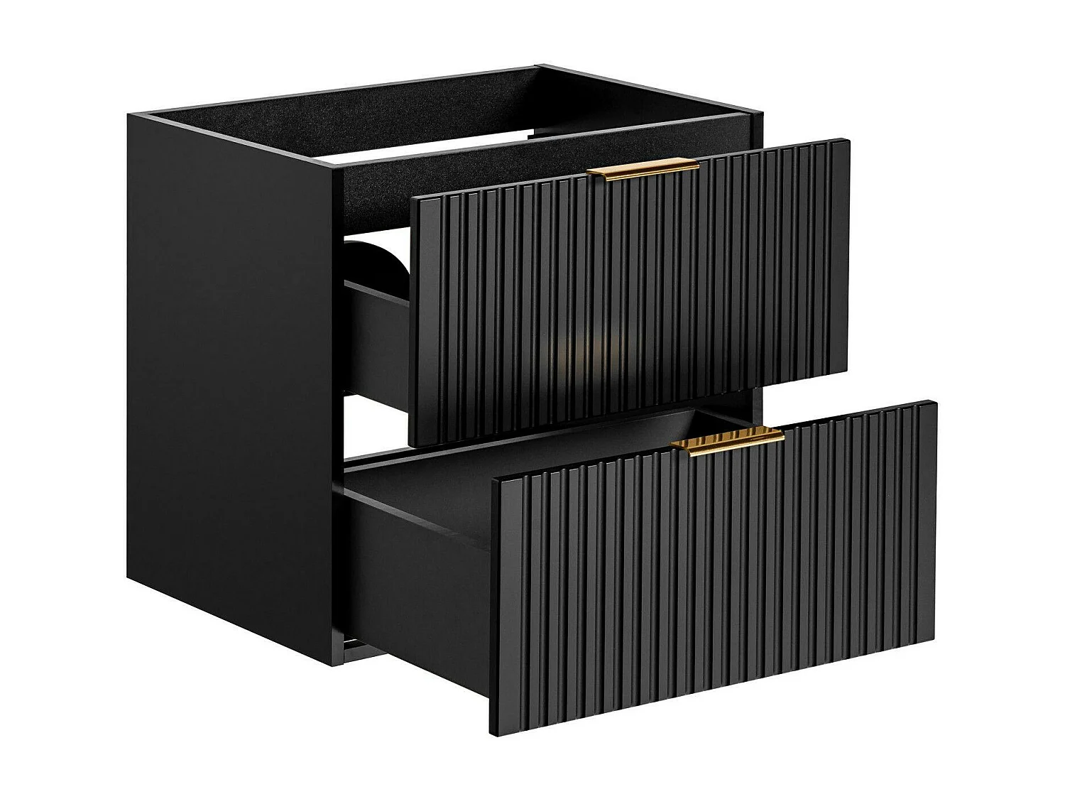 Kast Onder Wastafels ADEL CUW60 2D 60x46x57 Zwart