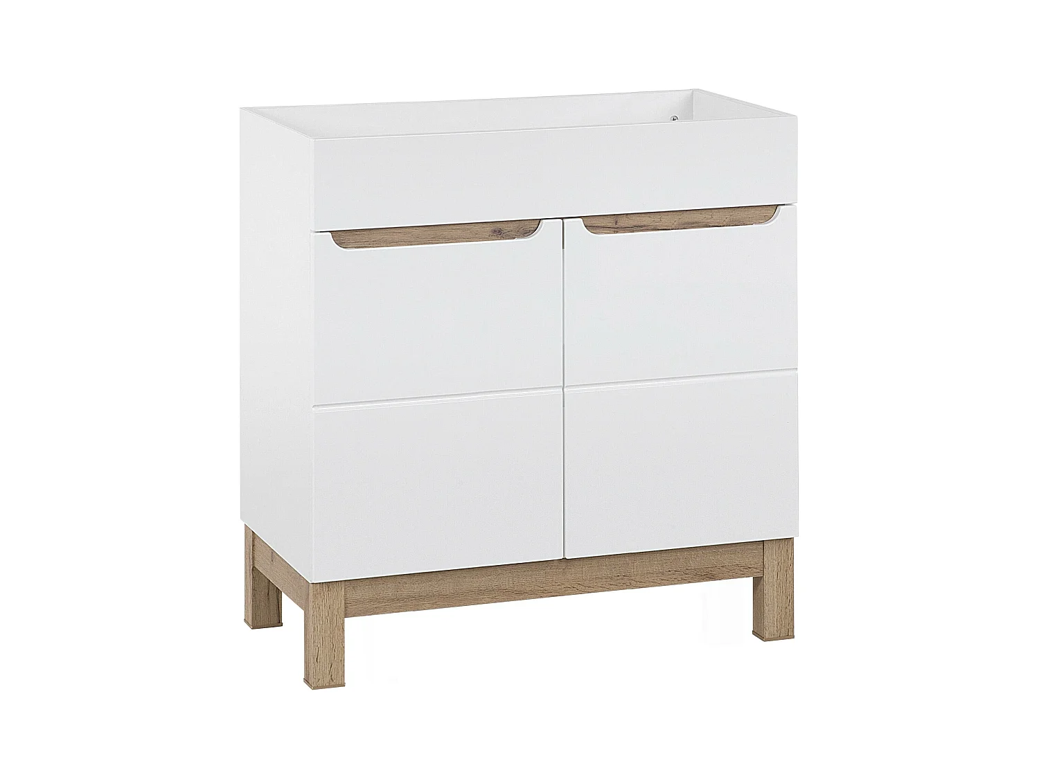 Kast Onder Wastafels BALI CUW80 2D 80x46x84 Wit