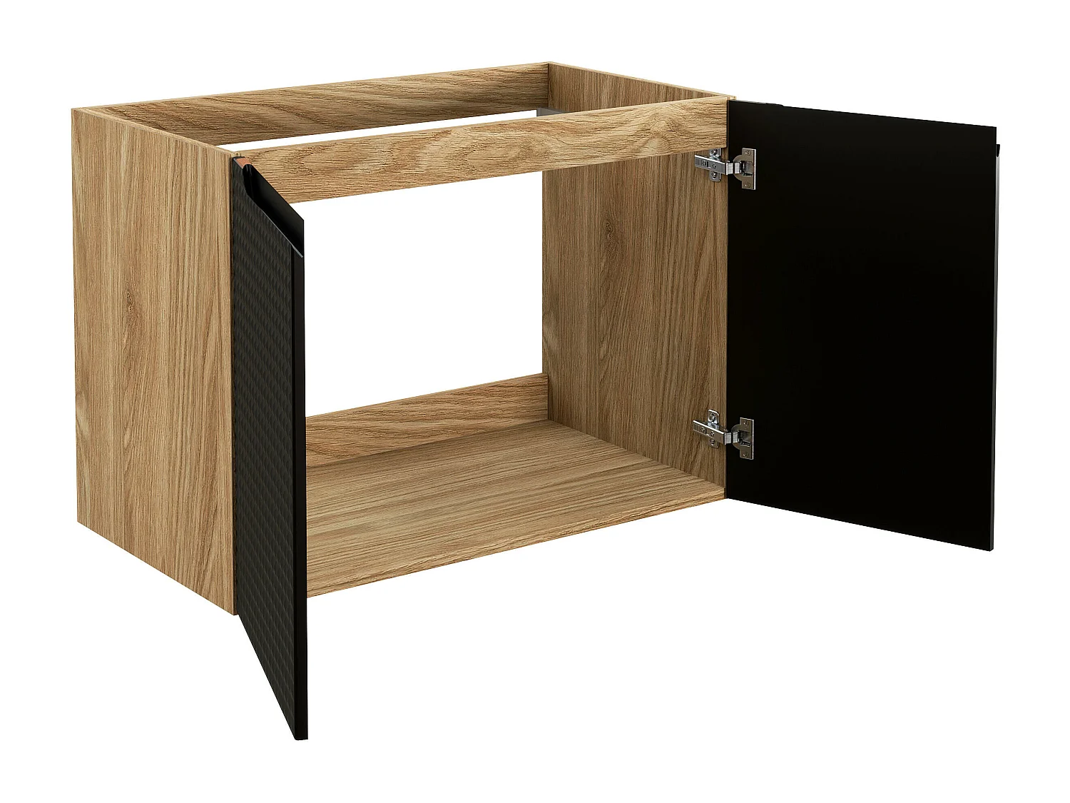 Kast Onder Wastafels LUXOR CUW80 2D 80x46x57 Zwart