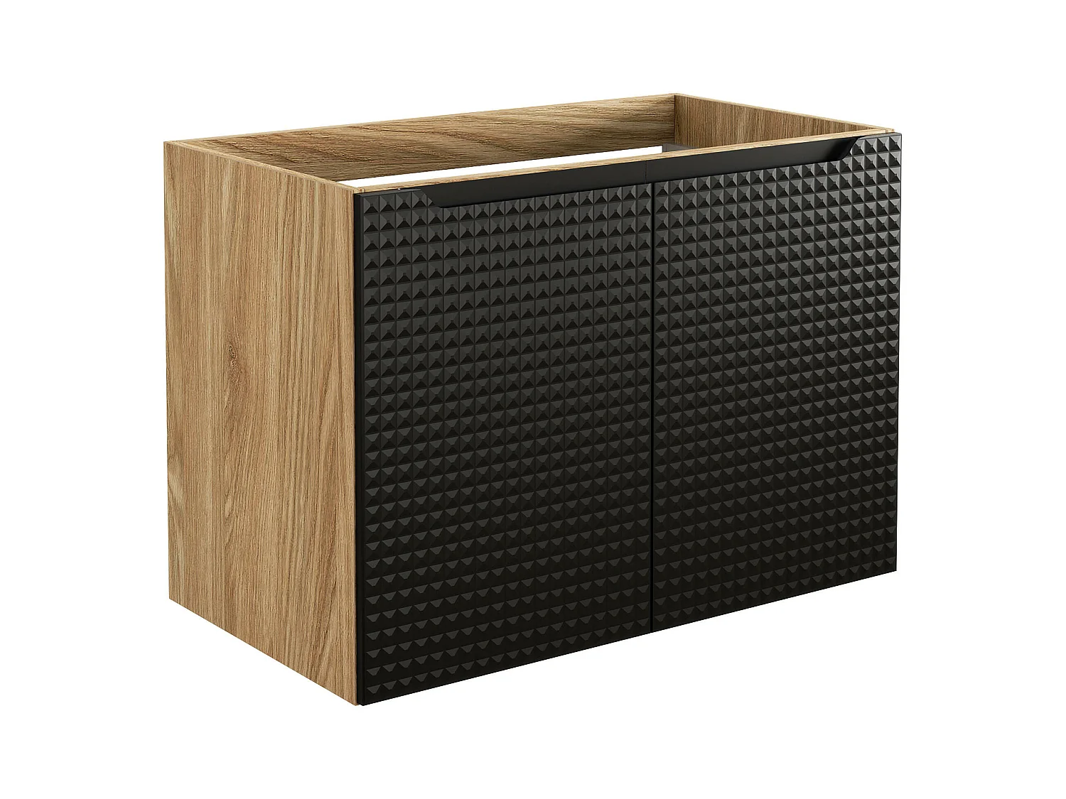 Armoire Sous Lavabos LUXOR CUW80 2D 80x46x57 Noir
