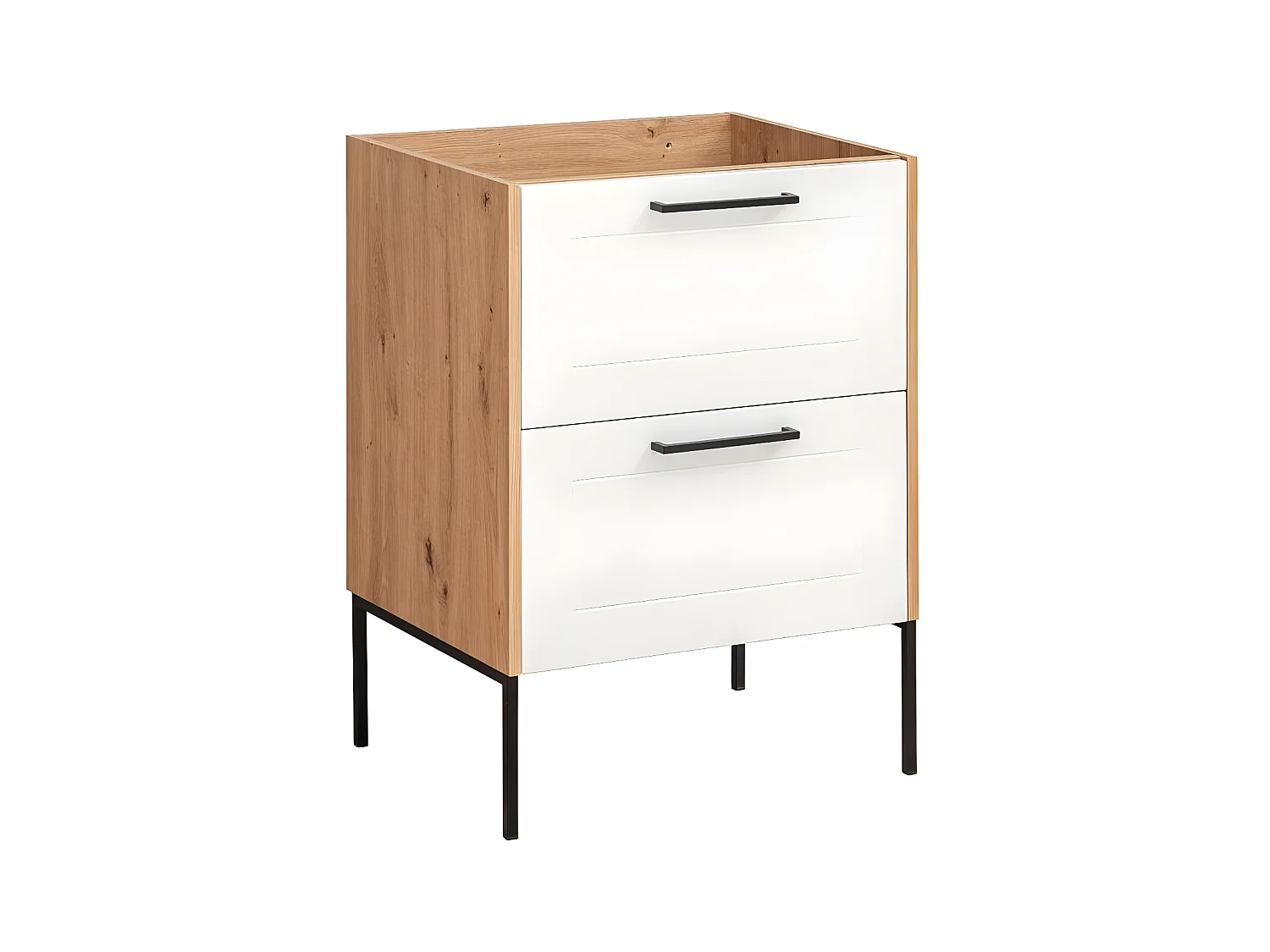Armoire Sous Lavabos MADERA CUW60 2D 60x46x61 Clair naturel