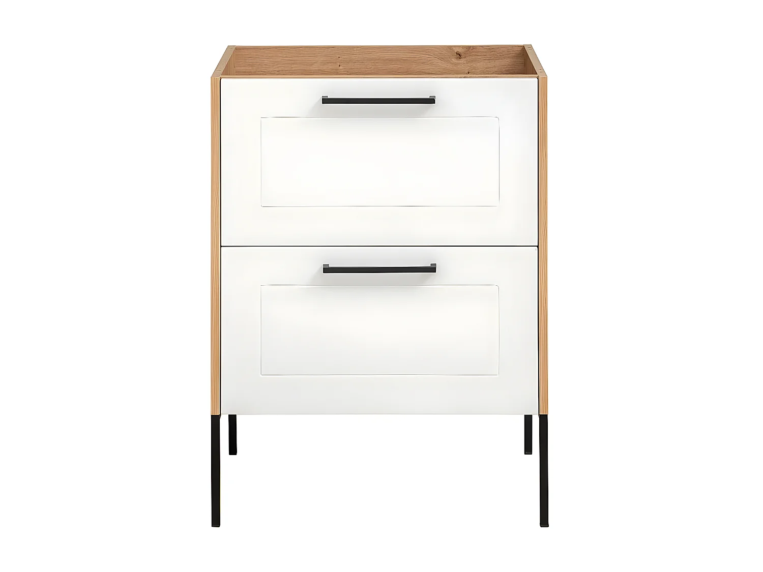 Armoire Sous Lavabos MADERA CUW60 2D 60x46x61 Clair naturel