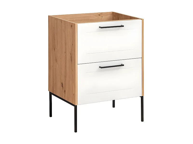 Armoire Sous Lavabos MADERA CUW60 2D 60x46x61 Clair naturel