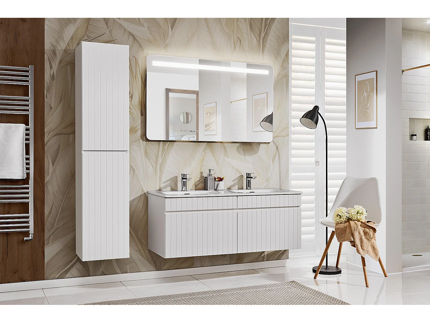 Armoire Sous Lavabos ICONIC CUW100 1D 100x46x46 Blanc