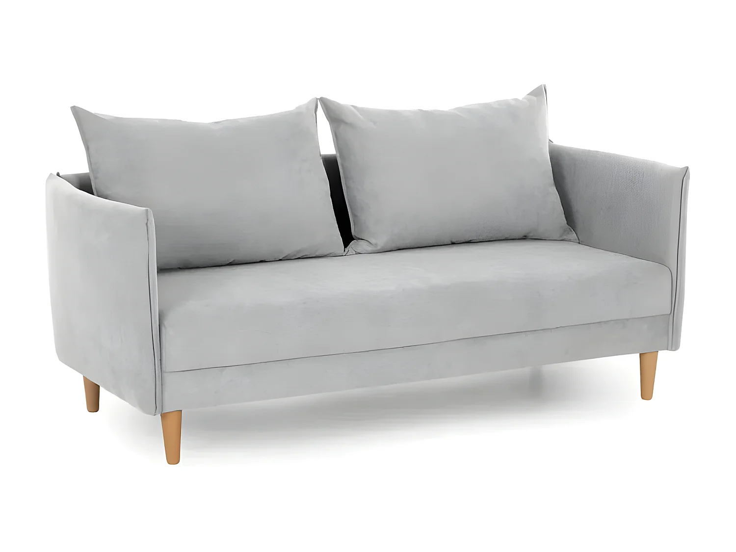 Divano 3 palen in grijs chiaro polyester