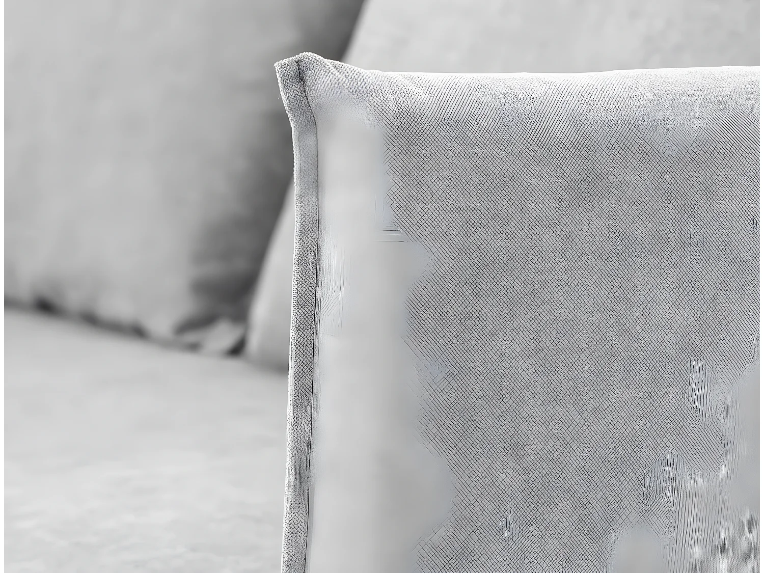 Divano 3 palen in grijs chiaro polyester