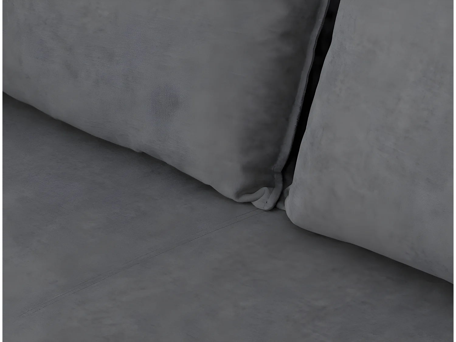 Sofá 3 plazas  poliéster gris oscuro