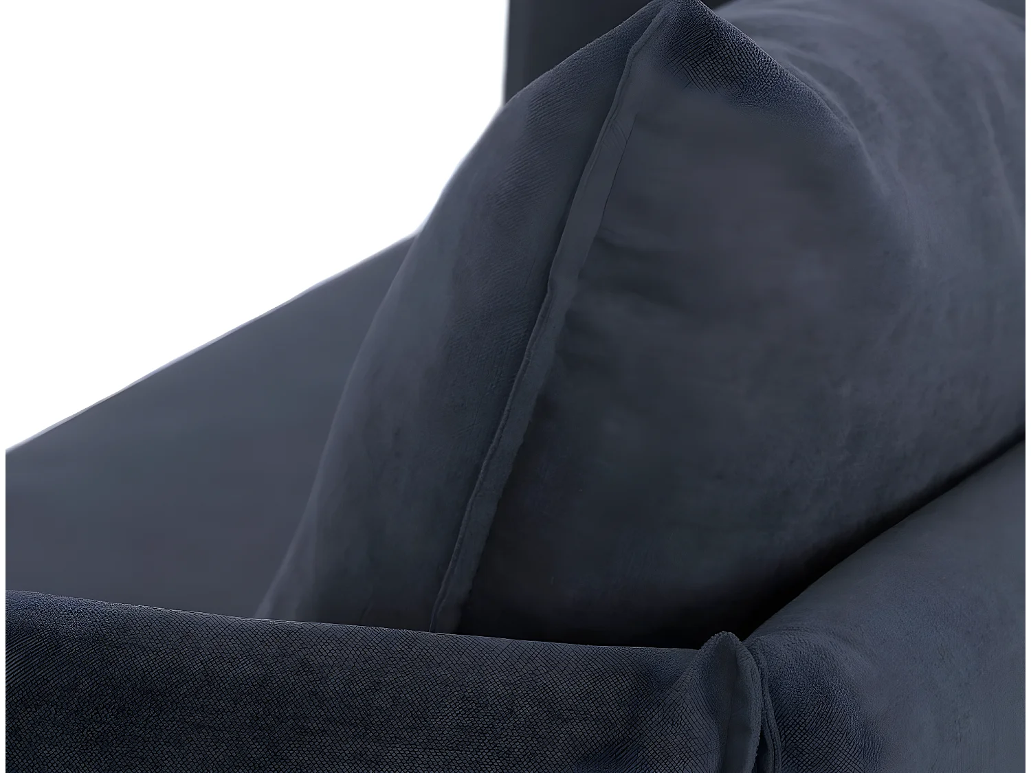 Sofá 3 plazas  poliéster azul