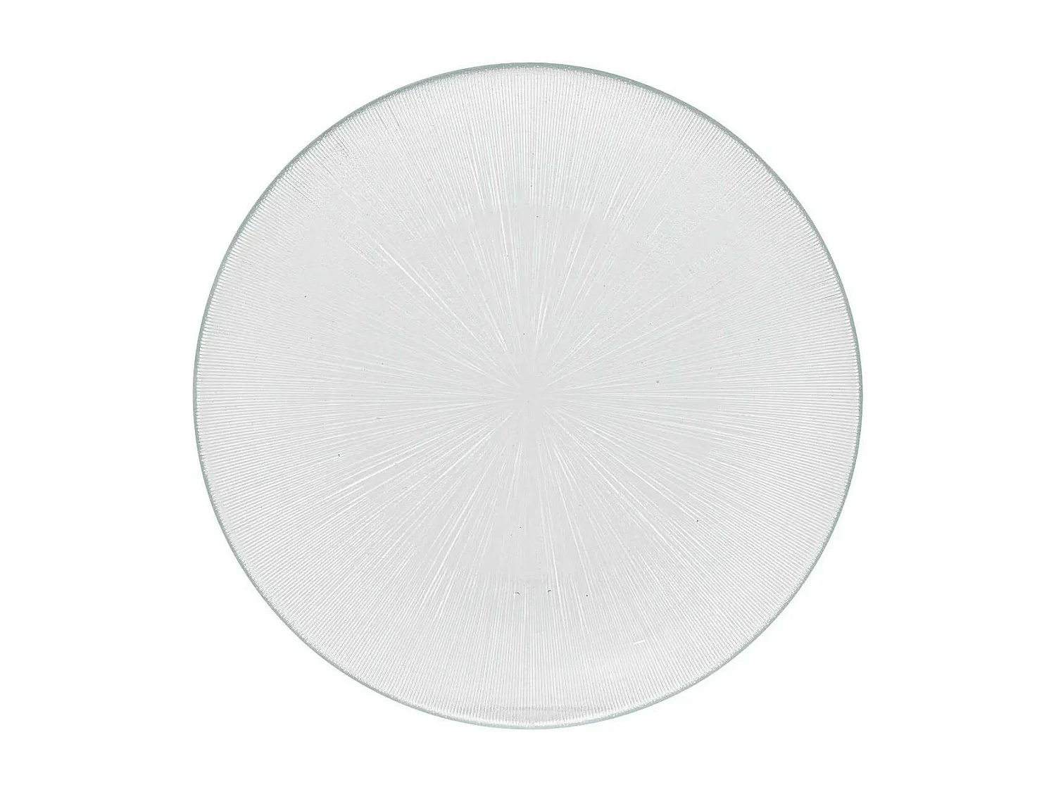 Lot de 6 Assiettes Plates "Elise" 26cm Transparent