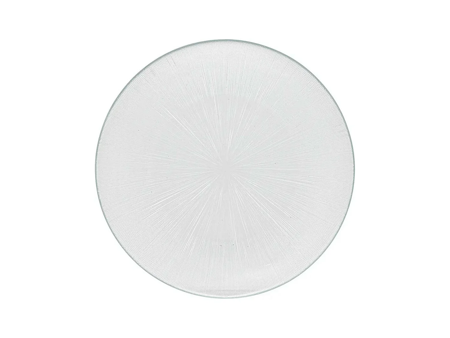 Lot de 6 Assiettes Plates "Elise" 26cm Transparent