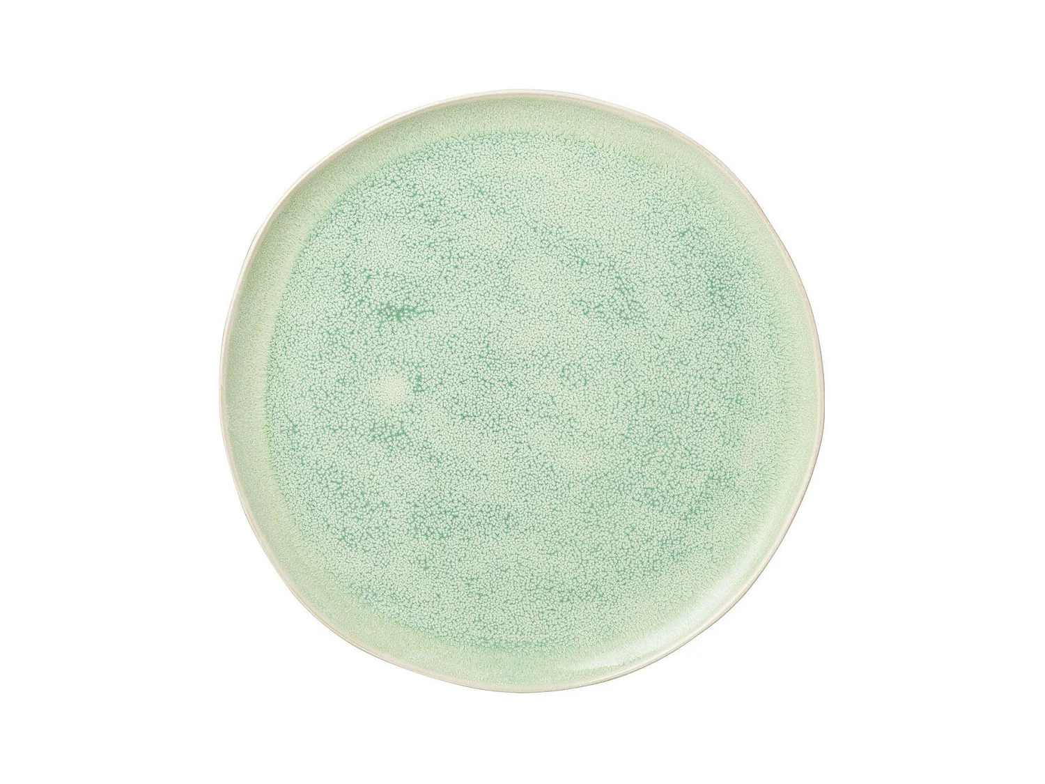 Assiette Plate en Porcelaine "Lara" 33cm Vert