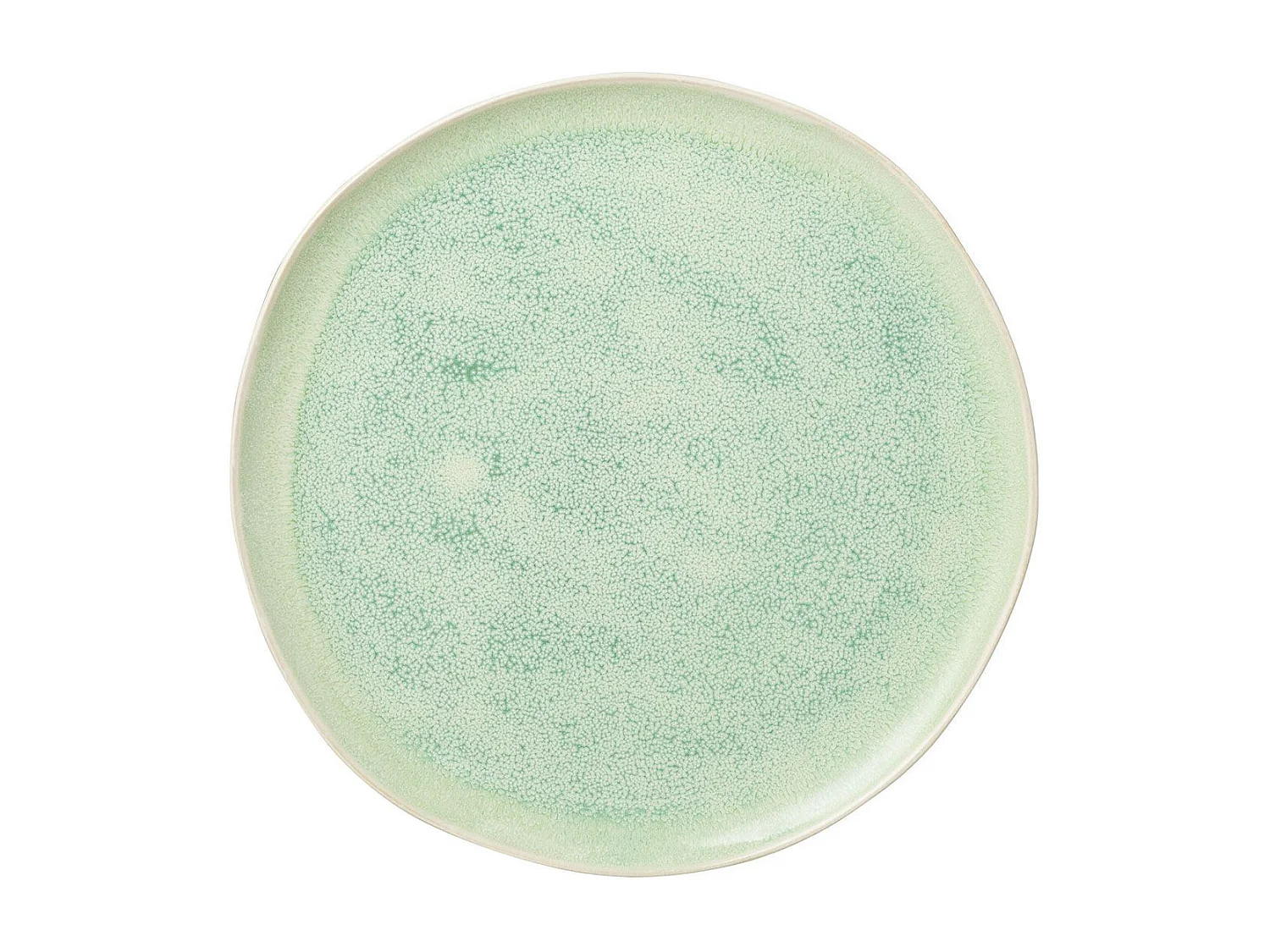 Assiette Plate en Porcelaine "Lara" 33cm Vert