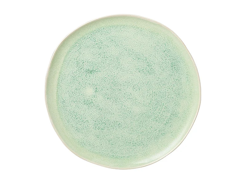 Assiette Plate en Porcelaine "Lara" 33cm Vert