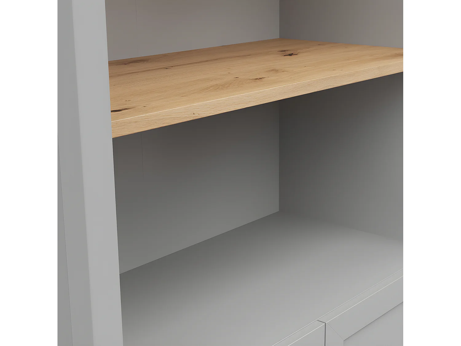 Biblioteca 2 portas Juno cinzento 202cm